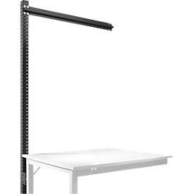 Aufbauportal, Ansatzisch SPEZIAL Arbeitstisch-/Werkbanksystem UNIVERSAL/PROFI, 1250 mm, anthrazit