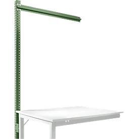 Aufbauportal, Ansatzisch SPEZIAL Arbeitstisch-/Werkbanksystem UNIVERSAL/PROFI, 1250 mm, resedagrün