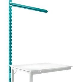 Aufbauportal, Ansatzisch SPEZIAL Arbeitstisch-/Werkbanksystem UNIVERSAL/PROFI, 1250 mm, wasserblau