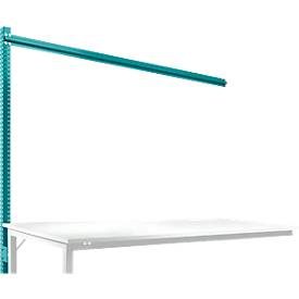 Aufbauportal, Ansatzisch SPEZIAL Arbeitstisch-/Werkbanksystem UNIVERSAL/PROFI, 2000 mm, wasserblau