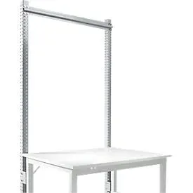 Aufbauportal, Grundtisch STANDARD Arbeitstisch-/Werkbanksystem UNIVERSAL/PROFI, 1250 mm, alusilber