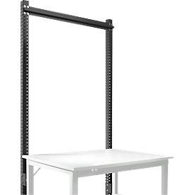 Aufbauportal, Grundtisch STANDARD Arbeitstisch-/Werkbanksystem UNIVERSAL/PROFI, 1250 mm, anthrazit