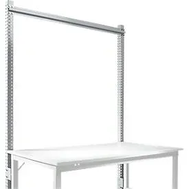 Aufbauportal, Grundtisch STANDARD Arbeitstisch-/Werkbanksystem UNIVERSAL/PROFI, 1500 mm, aulsilber
