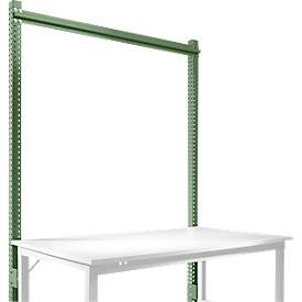 Aufbauportal, Grundtisch SPEZIAL Arbeitstisch-/Werkbanksystem UNIVERSAL/PROFI, 1500 mm, resedagrün