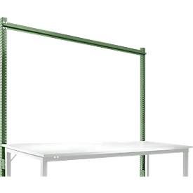 Aufbauportal, Grundtisch SPEZIAL Arbeitstisch-/Werkbanksystem UNIVERSAL/PROFI, 2000 mm, resedagrün