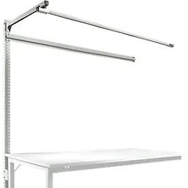 Aufbauportal m. Ausleger, Ansatztisch STANDARD Arbeitstisch/Werkbank UNIVERSAL/PROFI, 1750 mm, lichtgrau