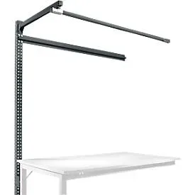 Aufbauportal m. Ausleger, Ansatztisch SPEZIAL Arbeitstisch/Werkbank UNIVERSAL/PROFI, 1500 mm, anthrazit