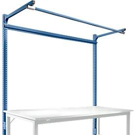 Aufbauportal m. Ausleger, Grundtisch SPEZIAL Arbeitstisch/Werkbank UNIVERSAL/PROFI, 1750 mm, brillantblau