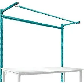 Aufbauportal m. Ausleger, Grundtisch SPEZIAL Arbeitstisch/Werkbank UNIVERSAL/PROFI, 2000 mm, wasserblau