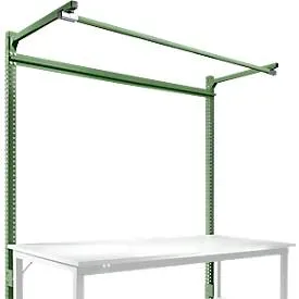 Aufbauportal m. Ausleger, Grundtisch STANDARD Arbeitstisch/Werkbank UNIVERSAL/PROFI, 1750 mm, resdagrün