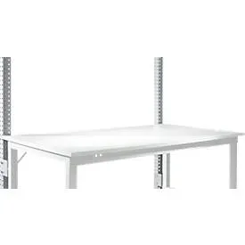 Aufbauportal, niedrig, Grundtisch STANDARD Arbeitstisch/Werkbank UNIVERSAL/PROFI, alusilber
