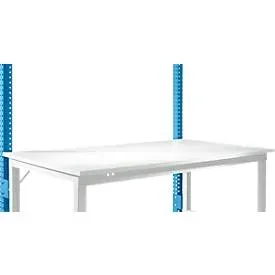 Aufbauportal, niedrig, Grundtisch STANDARD Arbeitstisch/Werkbank UNIVERSAL/PROFI, lichtblau