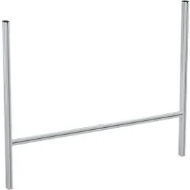 Aufbauprofileset für Treston QuatreX, ESD-leitfähig, B 1489 x T 55 x H 1200, lichtgrau RAL 7035