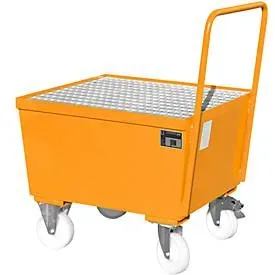 Auffangwanne Typ AW-F1, fahrbar, orange RAL2000