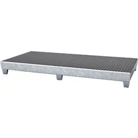 Auffangwanne WG 28, für 8 x 200 l Fässer, verzinkt