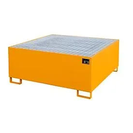 Bauer® Auffangwanne aus Stahl für 1x KTC/IBC, gelborange