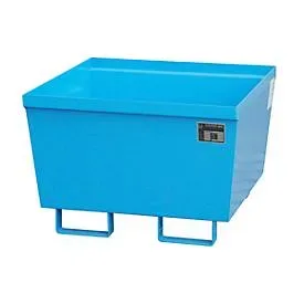 Auffangwanne BAUER AO-1, Stahl, 229 l, B 800 x T 800 x H 545 mm, blau