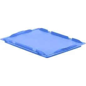 Auflagedeckel D43 für Kasten im EURO-Mass LTB/ELB, 400 x 300 mm, blau