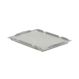 Auflagedeckel D43 für Kasten im EURO-Mass LTB/ELB, 400 x 300 mm, grau