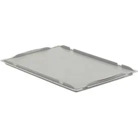 Auflagedeckel D64 für Kasten im EURO-Mass LTB/ELB, 600 x 400 mm, grau