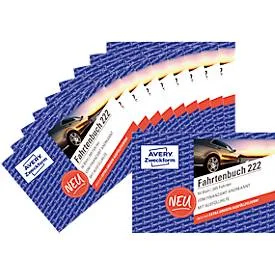 Avery-Zweckform 222-10 DIN A6 quer Fahrtenbuch Anzahl der Blätter: 56 Weiß 10 St.