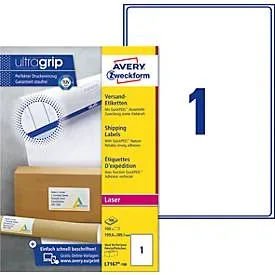 AVERY ZWECKFORM Versandetiketten 199,6x289,1mm L7167-100 weiss 100 Stk./100 Blatt
