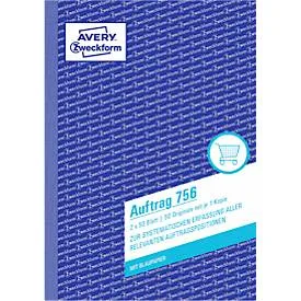 AVERY Zweckform Auftragsbuch 756 DIN A5 Perforiert N/A 50 Blatt