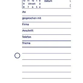 AVERY Zweckform Gesprächsnotizblock 1210 DIN A5 Perforiert N/A 50 Blatt
