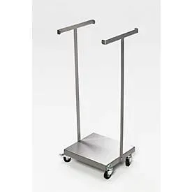 VAR® Abfallsackhalter, Edelstahl 120 Liter, mobil