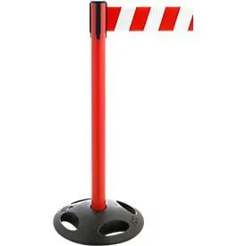 Absperrpfosten RS-Guidesystems GLA 26, rot, Gurt rot/weiss, 2 Stück