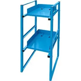ADB Fassregal, für 2x 30/60 Liter Fässer, H 1200 x B 470 x T 650 mm, lichtblau RAL 5012