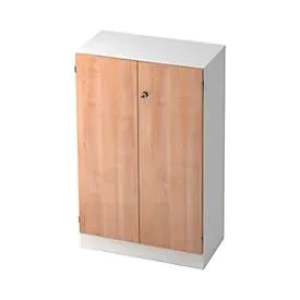 Aktenschrank Office Weiss Holz 80 cm 42 cm 127 cm - Farbe: Weiß, Nussbaum - Material: Holzwerkstoff - Aktenschrank