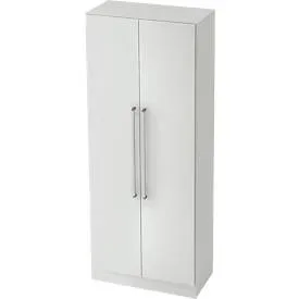 Aktenschrank Office Grau Holz 80 cm 42 cm 200.4 cm - Material: Holzwerkstoff - Aktenschrank