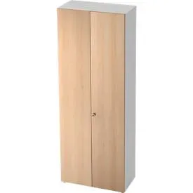 Aktenschrank TOPAS LINE, 6 Ordnerhöhen, B 800 mm, weiss/Eiche