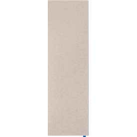 Akustik-Pinboard Wall Up, Absorptionsklasse B, Stärke 20 mm, Textil & Recycling-PET, beige, B 595 x H 2000 mm