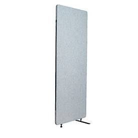 Akustik-Raumteiler Luxor, 1 Panel, mit Standfüssen, ca. 7 kg, B 600 x T 35 x H 1680 mm, recycelte Materialien, hellgrau