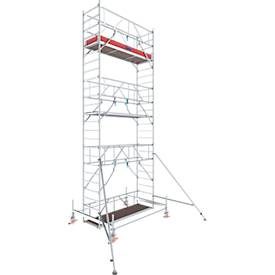 Alu-Fahrgerüst Stabilo Serie 100, 200 kg/m², TÜV-geprüft, gebremste Rollen, B 750 x T 2500 x H 7500 mm