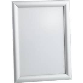 Alu-Klapprahmen, DIN A4, auf Gehrung, mit Anti-Reflex Folie, silber, B 240 x T 25 x H 327 mm