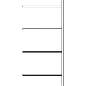 Anbauregal, 4 Böden, H 2278 x B 1055 x T 800 mm, lackiert