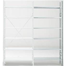 Anbauregal R 3000, 6 Böden, B 1025 mm x T 400 mm, Böden verzinkt