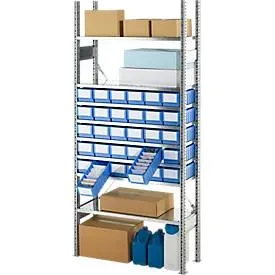 Anbauregal R 3000, 8 Böden, 30 Regalkästen