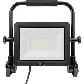 ANSMANN FL50W-AC LED Arbeitsstrahler, Kabelgebunden, 5.400 Lumen, IP65, Stossfest, 360° Leuchtenkopf und Tragegriff, schwarz