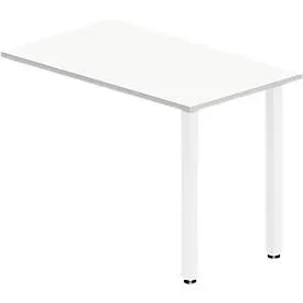 Ansatztisch NEVADA, B 1000 x T 600 x H 720 mm, weiss