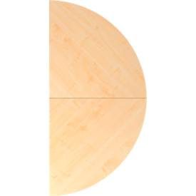 Anbautisch Office Holz 160 cm - Farbe: Ahorn - Material: Holzwerkstoff - Anbautisch