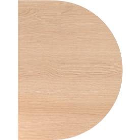 Anbautisch Office Braun Holz 60 cm - Farbe: eiche - Material: Holzwerkstoff - Anbautisch
