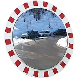 Vialux® Edelstahlspiegel, beschlagfrei, frostgeschützt, rund, Ø 600 mm