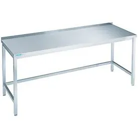 Arbeitstisch aus Edelstahl, unterfahrbar, 850 x 700 x 1600 mm