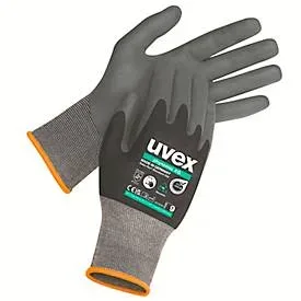 Arbeitshandschuhe uvex phynomic XG, EN 388 4 1 2 1 X, Polyamid/Elastan, schwarz, Grösse 8, 10 Paar
