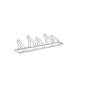 Bügelparker WSM, 1-seitig, für Reifen bis B 55 mm, B 1750 x T 1850 x H 415 mm, Stahl feuerverzinkt, 5 Einstellplätze, montiert