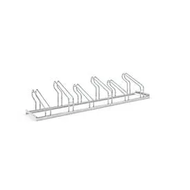 Bügelparker WSM, 1-seitig, für Reifen bis B 55 mm, B 2100 x T 1850 x H 415 mm, Stahl feuerverzinkt, 6 Einstellplätze, montiert